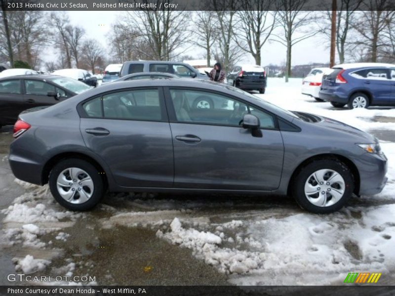 Polished Metal Metallic / Gray 2013 Honda Civic LX Sedan