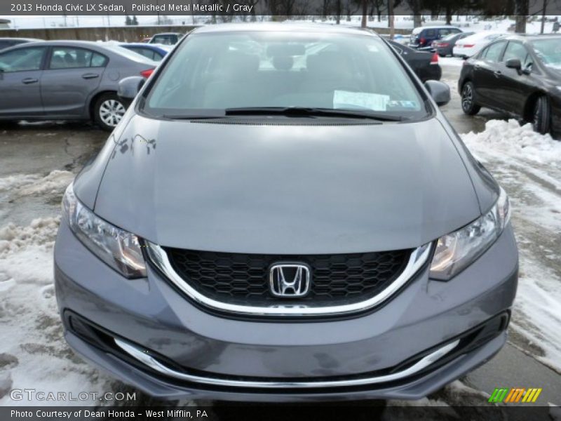 Polished Metal Metallic / Gray 2013 Honda Civic LX Sedan
