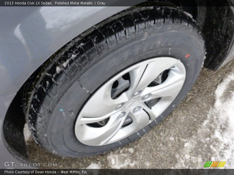Polished Metal Metallic / Gray 2013 Honda Civic LX Sedan
