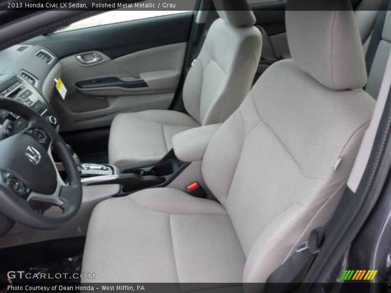 Polished Metal Metallic / Gray 2013 Honda Civic LX Sedan