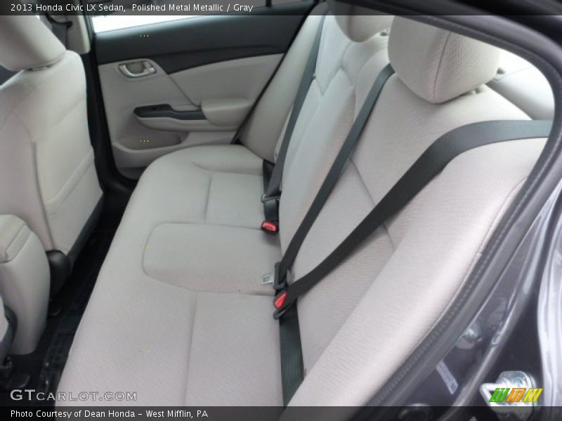 Polished Metal Metallic / Gray 2013 Honda Civic LX Sedan