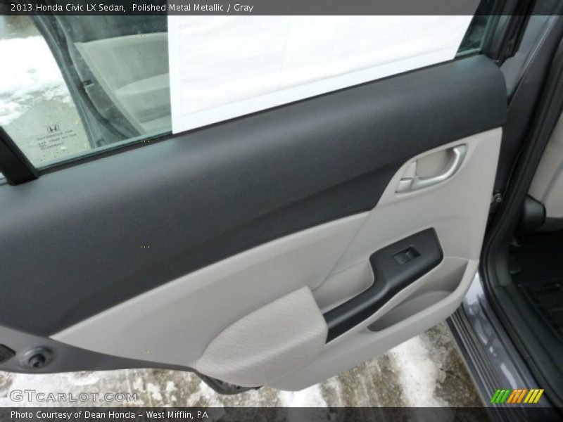 Polished Metal Metallic / Gray 2013 Honda Civic LX Sedan