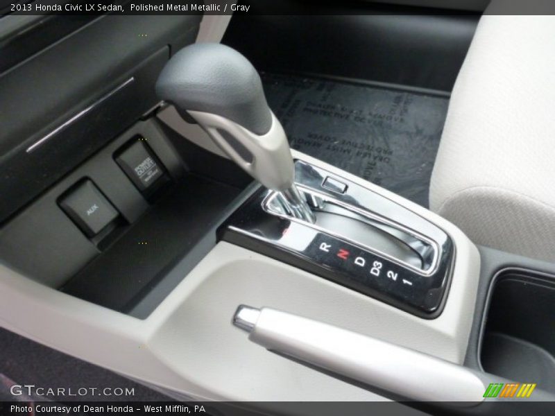 Polished Metal Metallic / Gray 2013 Honda Civic LX Sedan