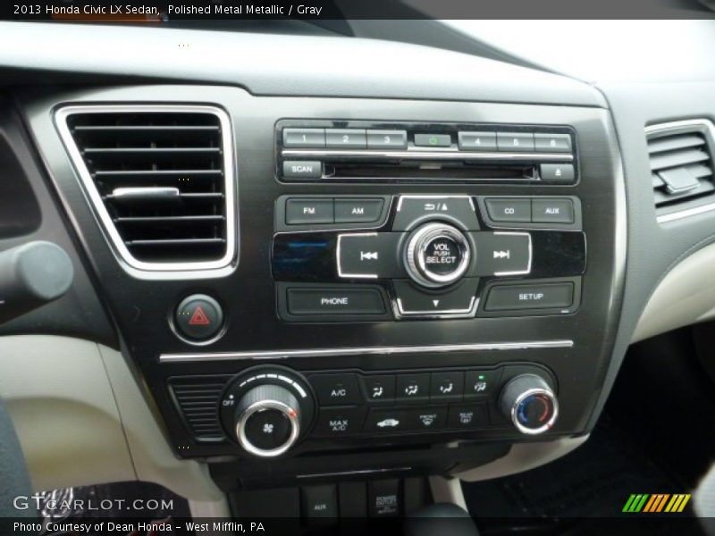 Polished Metal Metallic / Gray 2013 Honda Civic LX Sedan