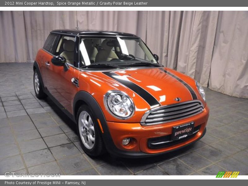 Spice Orange Metallic / Gravity Polar Beige Leather 2012 Mini Cooper Hardtop