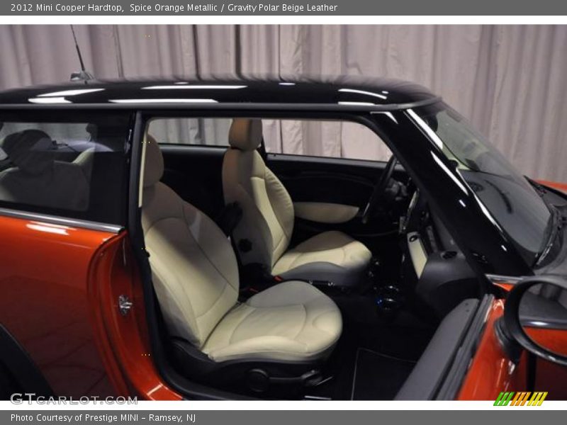 Spice Orange Metallic / Gravity Polar Beige Leather 2012 Mini Cooper Hardtop