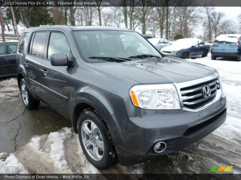 Polished Metal Metallic / Gray 2013 Honda Pilot EX-L 4WD