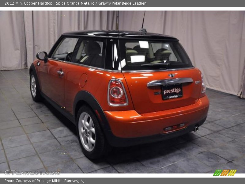 Spice Orange Metallic / Gravity Polar Beige Leather 2012 Mini Cooper Hardtop