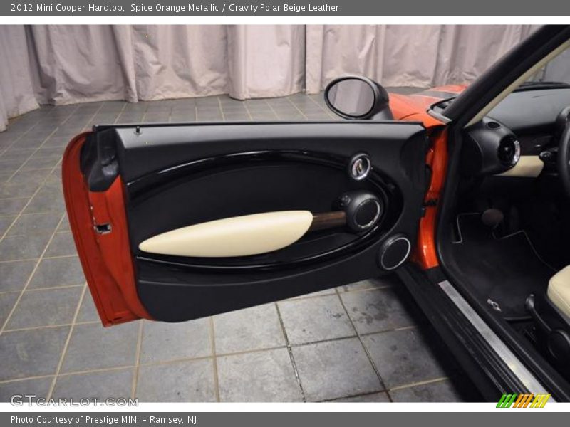 Spice Orange Metallic / Gravity Polar Beige Leather 2012 Mini Cooper Hardtop
