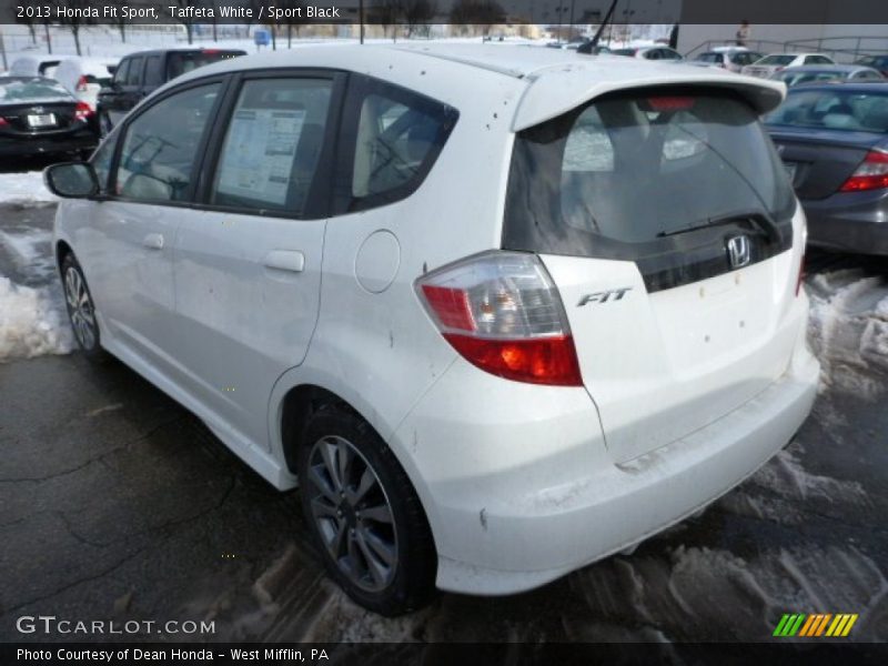 Taffeta White / Sport Black 2013 Honda Fit Sport