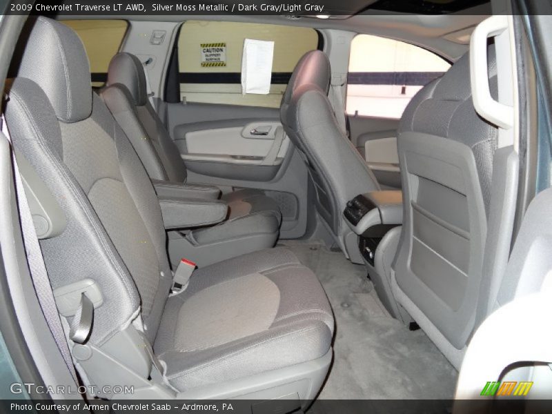 Silver Moss Metallic / Dark Gray/Light Gray 2009 Chevrolet Traverse LT AWD