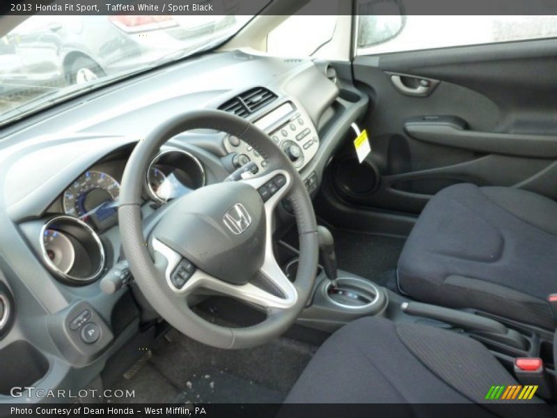 Taffeta White / Sport Black 2013 Honda Fit Sport