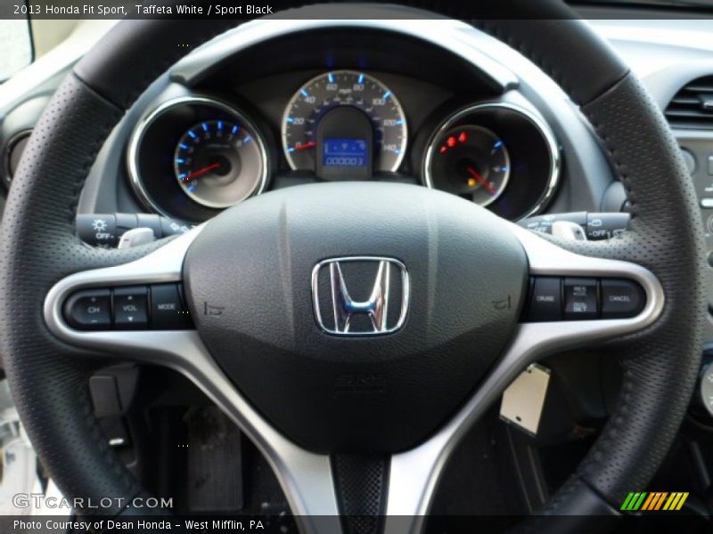 Taffeta White / Sport Black 2013 Honda Fit Sport