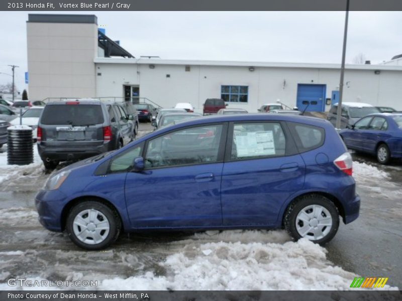 Vortex Blue Pearl / Gray 2013 Honda Fit