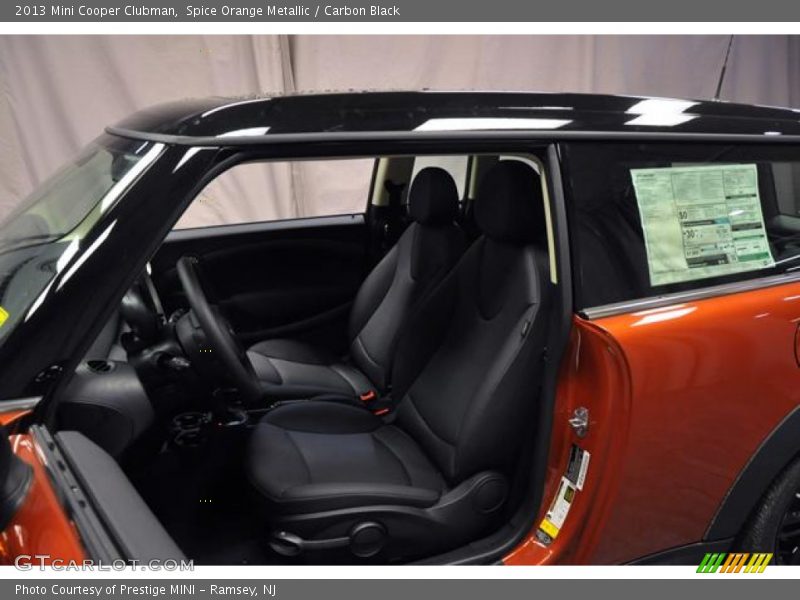 Spice Orange Metallic / Carbon Black 2013 Mini Cooper Clubman