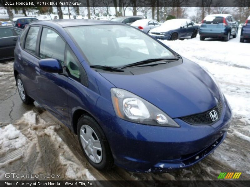 Vortex Blue Pearl / Gray 2013 Honda Fit