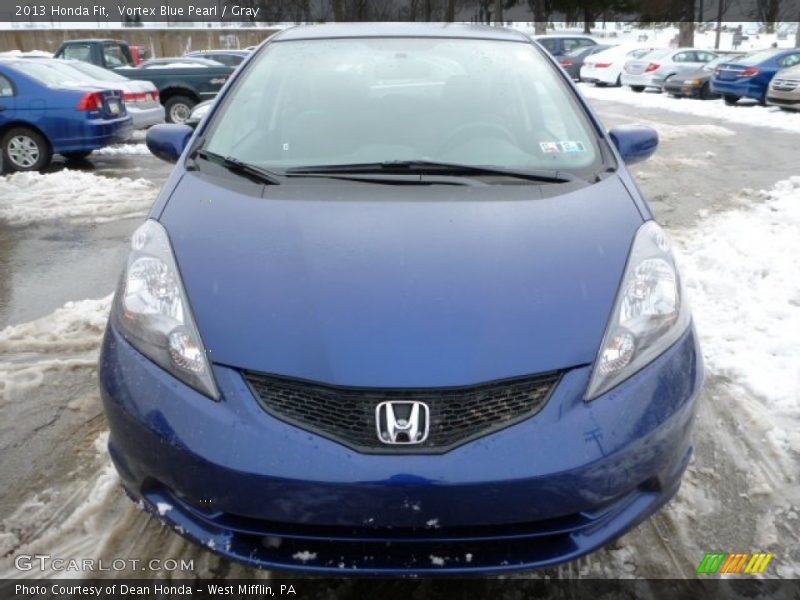Vortex Blue Pearl / Gray 2013 Honda Fit