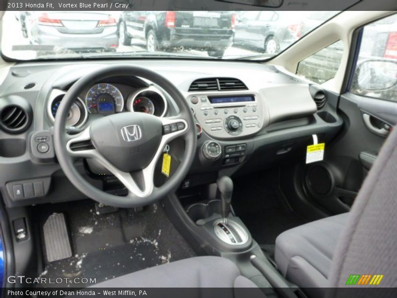 Vortex Blue Pearl / Gray 2013 Honda Fit