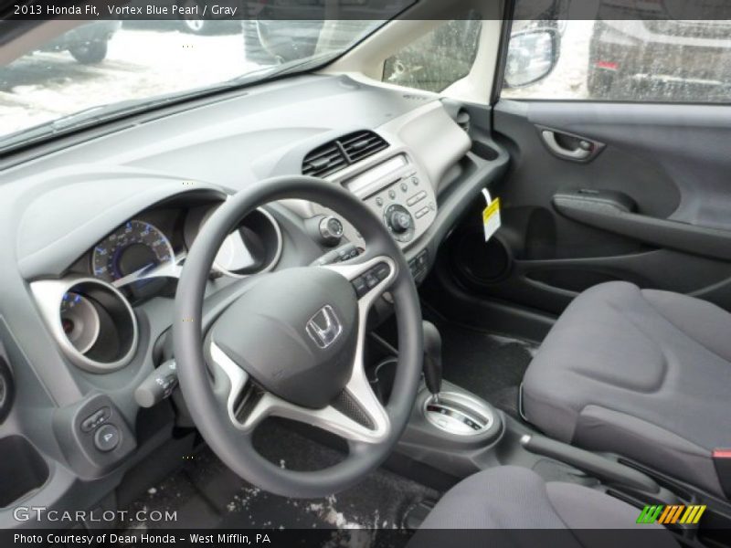Vortex Blue Pearl / Gray 2013 Honda Fit
