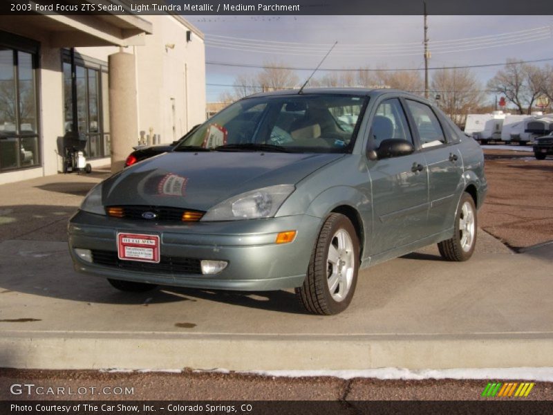 Light Tundra Metallic / Medium Parchment 2003 Ford Focus ZTS Sedan