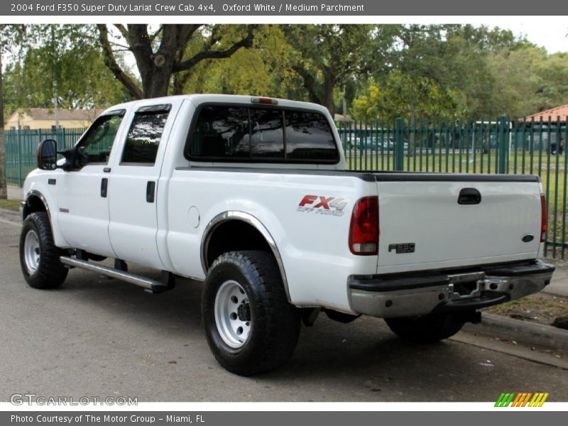 Oxford White / Medium Parchment 2004 Ford F350 Super Duty Lariat Crew Cab 4x4