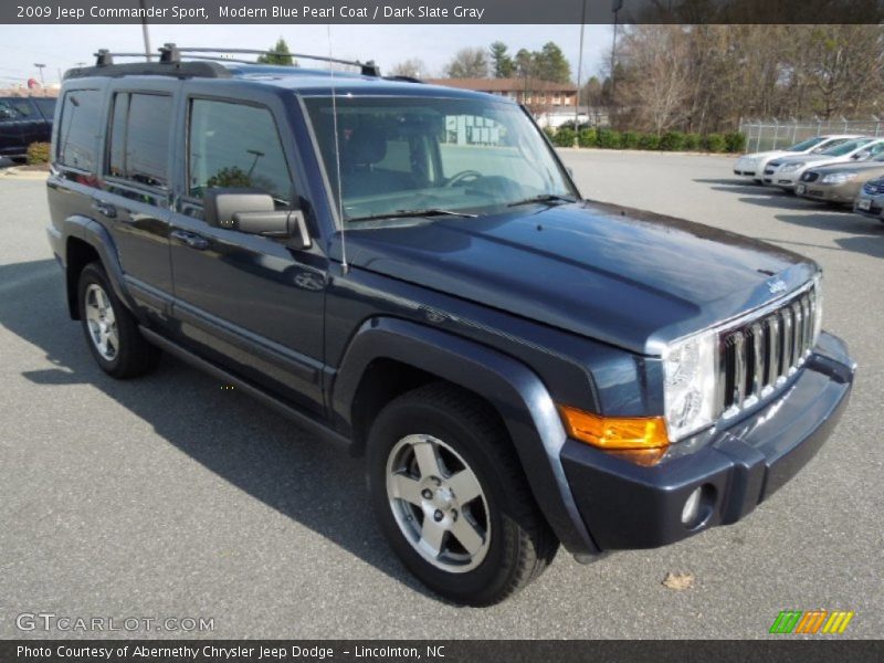 Modern Blue Pearl Coat / Dark Slate Gray 2009 Jeep Commander Sport