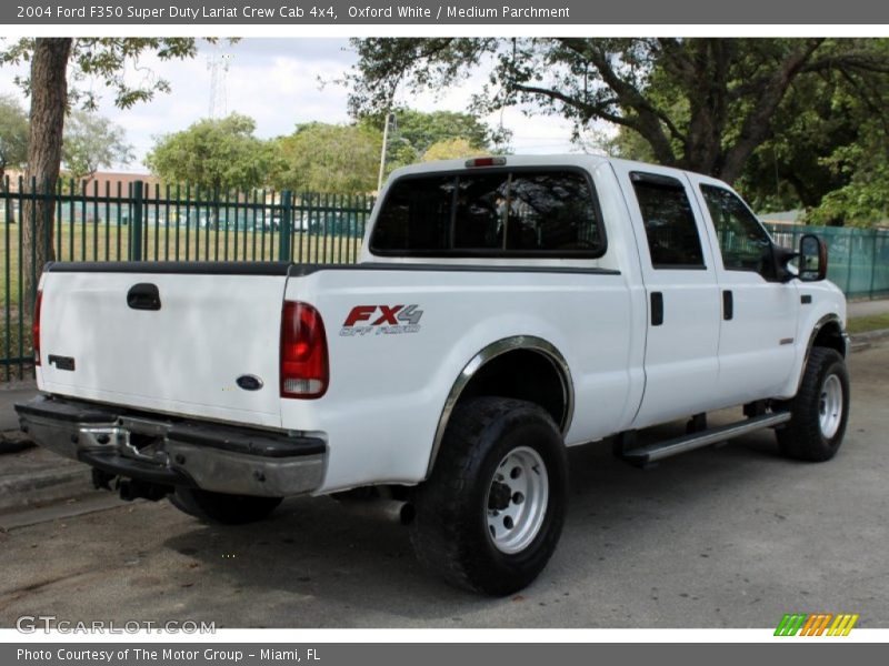 Oxford White / Medium Parchment 2004 Ford F350 Super Duty Lariat Crew Cab 4x4
