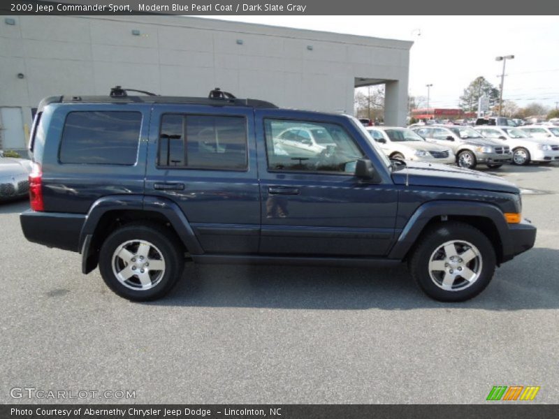 Modern Blue Pearl Coat / Dark Slate Gray 2009 Jeep Commander Sport
