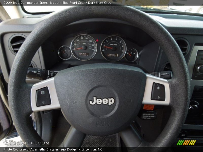 Modern Blue Pearl Coat / Dark Slate Gray 2009 Jeep Commander Sport