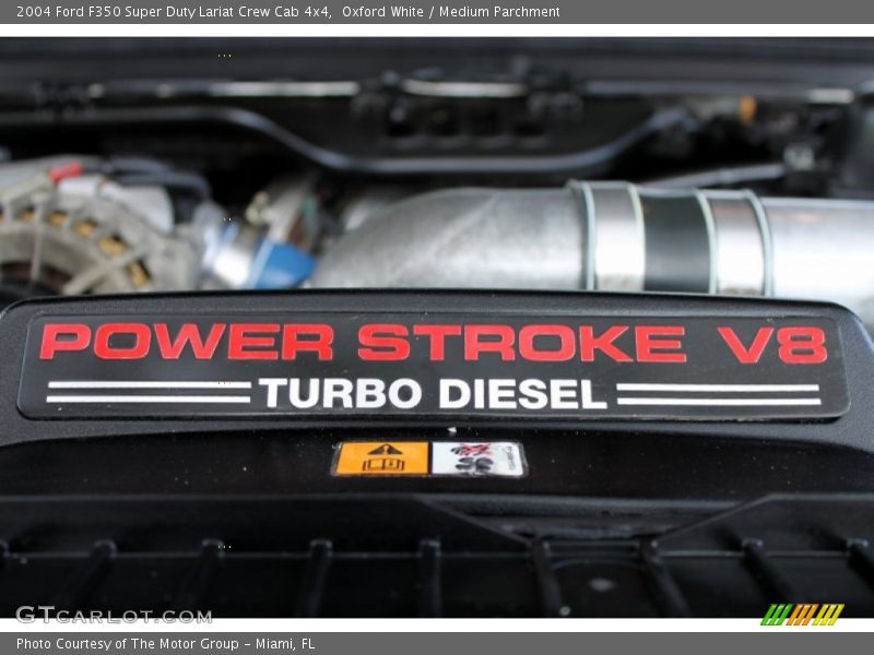 Oxford White / Medium Parchment 2004 Ford F350 Super Duty Lariat Crew Cab 4x4