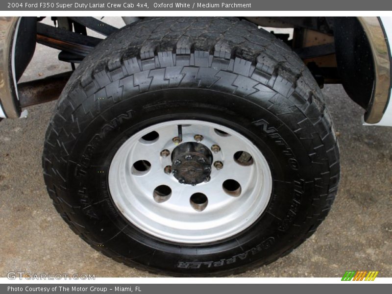 Oxford White / Medium Parchment 2004 Ford F350 Super Duty Lariat Crew Cab 4x4