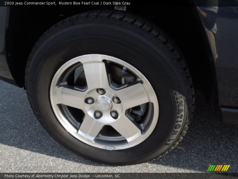 Modern Blue Pearl Coat / Dark Slate Gray 2009 Jeep Commander Sport