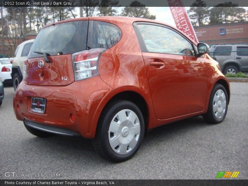 Hot Lava / Dark Gray 2012 Scion iQ