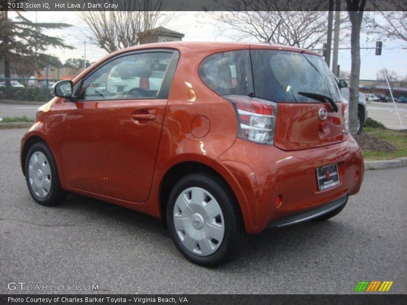 Hot Lava / Dark Gray 2012 Scion iQ