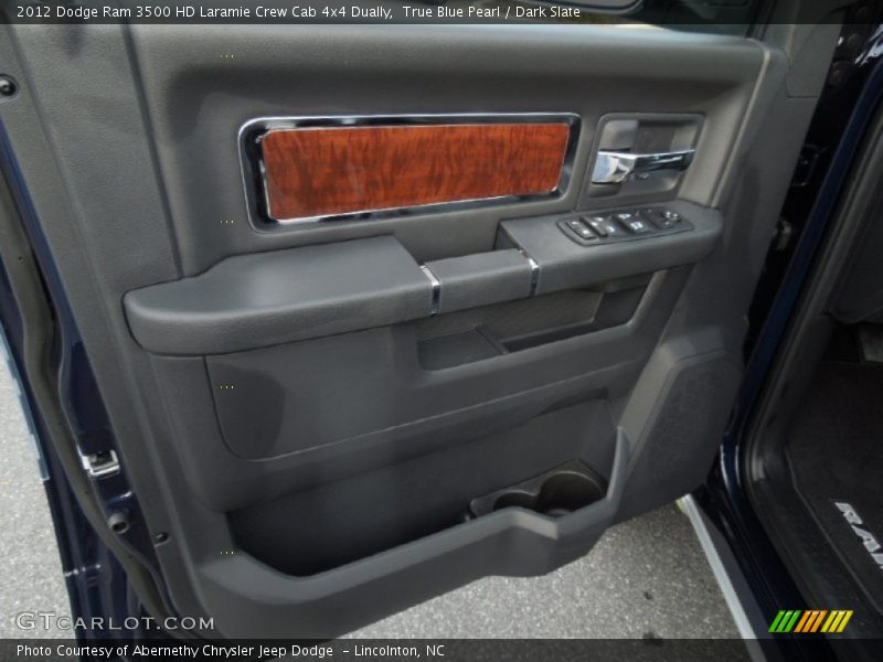 True Blue Pearl / Dark Slate 2012 Dodge Ram 3500 HD Laramie Crew Cab 4x4 Dually