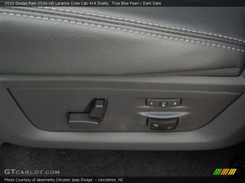 True Blue Pearl / Dark Slate 2012 Dodge Ram 3500 HD Laramie Crew Cab 4x4 Dually
