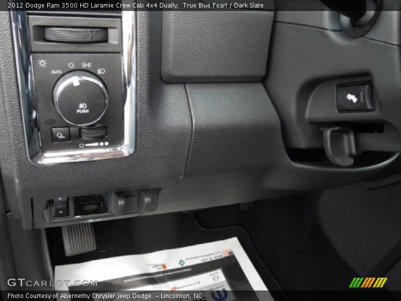 True Blue Pearl / Dark Slate 2012 Dodge Ram 3500 HD Laramie Crew Cab 4x4 Dually