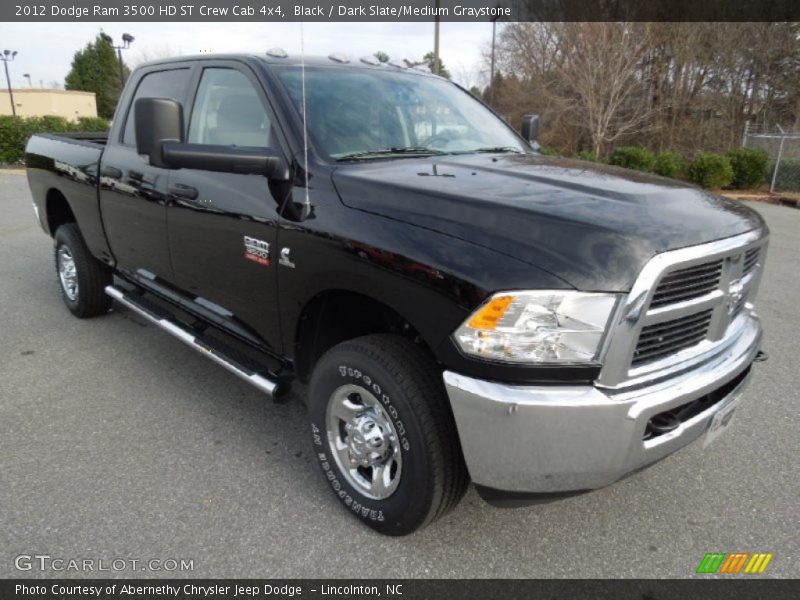 Black / Dark Slate/Medium Graystone 2012 Dodge Ram 3500 HD ST Crew Cab 4x4