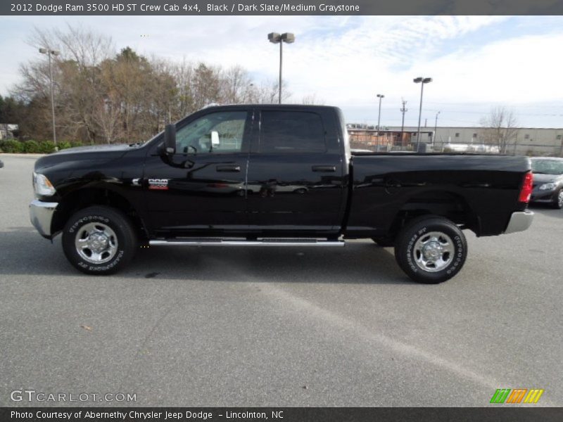 Black / Dark Slate/Medium Graystone 2012 Dodge Ram 3500 HD ST Crew Cab 4x4