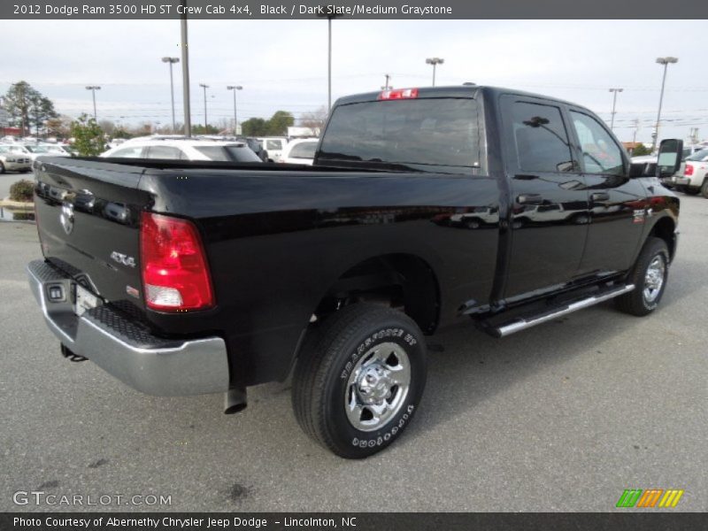 Black / Dark Slate/Medium Graystone 2012 Dodge Ram 3500 HD ST Crew Cab 4x4