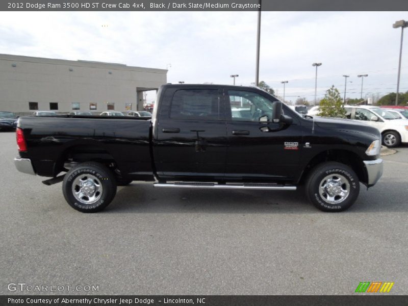 Black / Dark Slate/Medium Graystone 2012 Dodge Ram 3500 HD ST Crew Cab 4x4