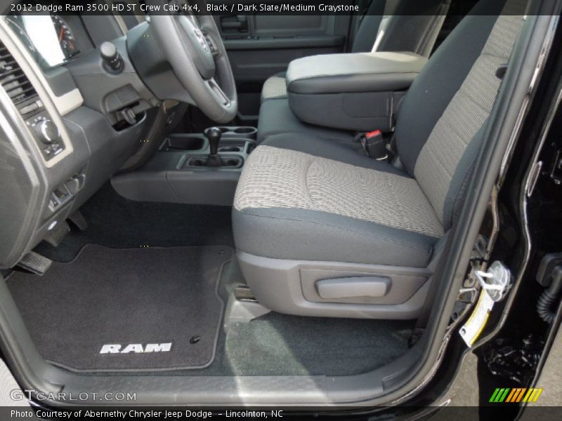 Black / Dark Slate/Medium Graystone 2012 Dodge Ram 3500 HD ST Crew Cab 4x4