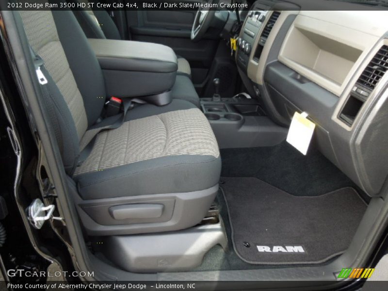 Black / Dark Slate/Medium Graystone 2012 Dodge Ram 3500 HD ST Crew Cab 4x4