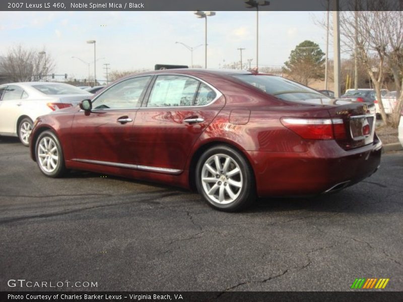 Noble Spinel Mica / Black 2007 Lexus LS 460