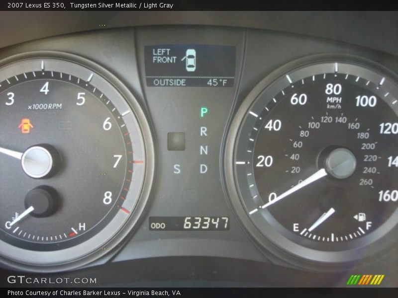 Tungsten Silver Metallic / Light Gray 2007 Lexus ES 350