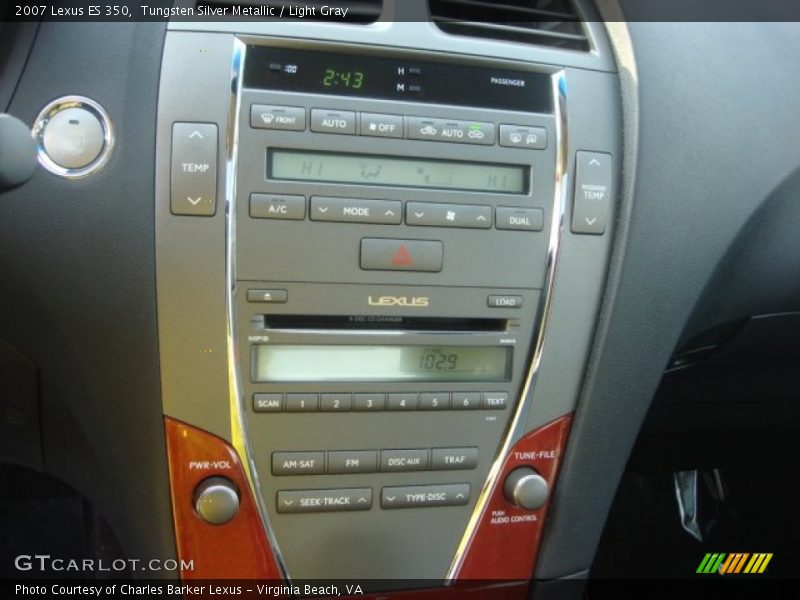 Tungsten Silver Metallic / Light Gray 2007 Lexus ES 350