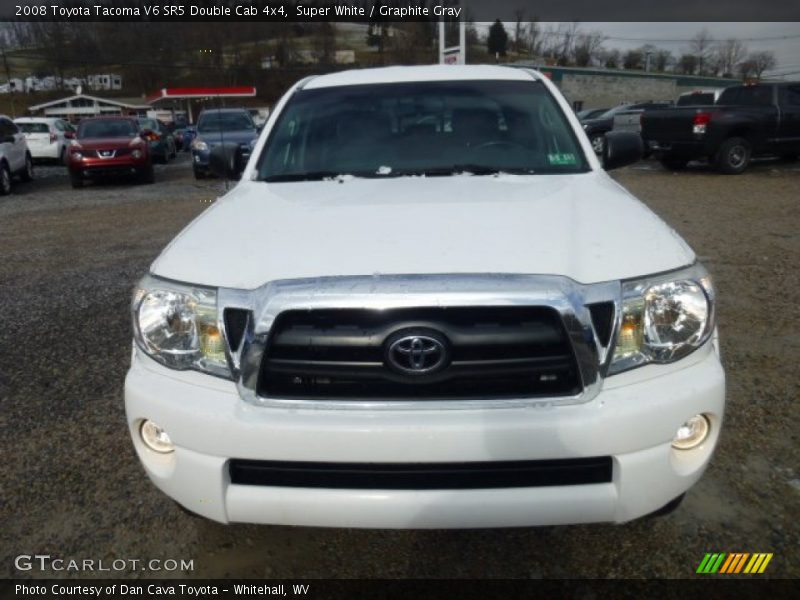 Super White / Graphite Gray 2008 Toyota Tacoma V6 SR5 Double Cab 4x4