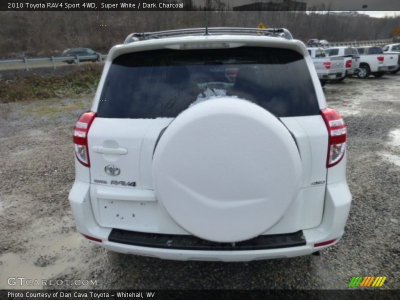 Super White / Dark Charcoal 2010 Toyota RAV4 Sport 4WD