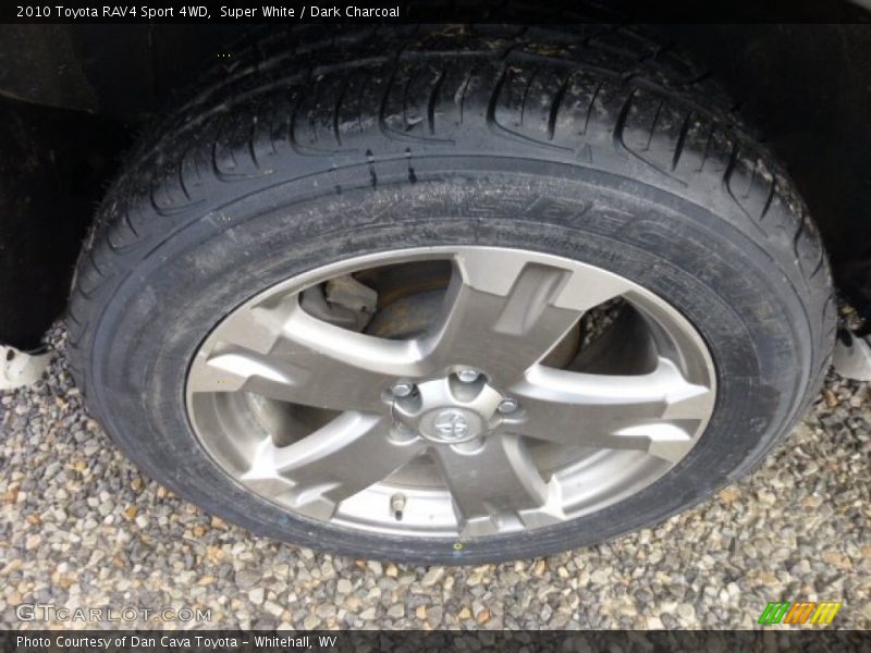 Super White / Dark Charcoal 2010 Toyota RAV4 Sport 4WD