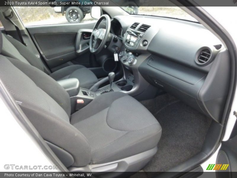 Super White / Dark Charcoal 2010 Toyota RAV4 Sport 4WD